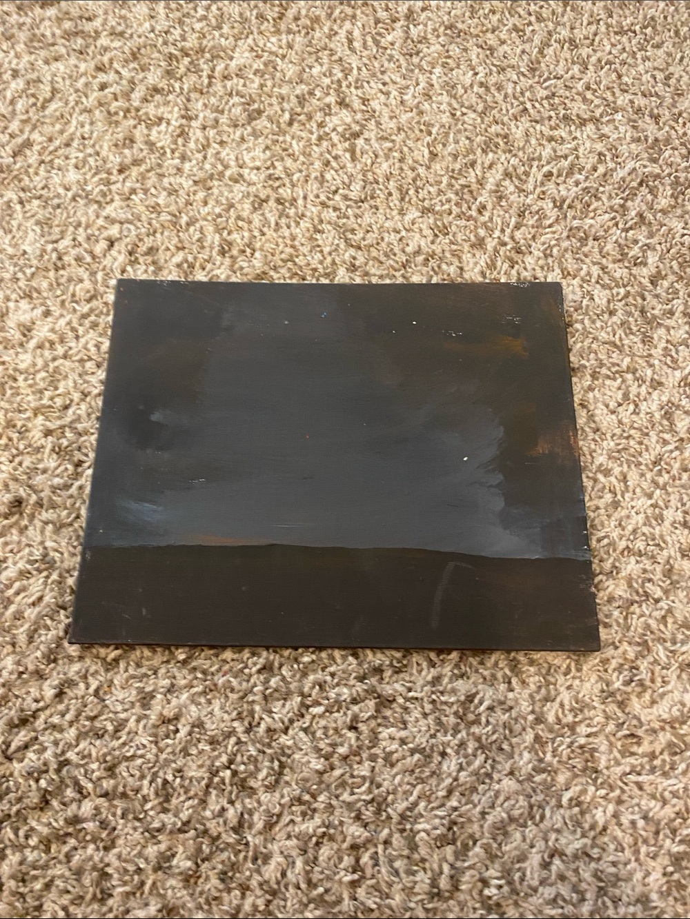 Minimal Black Abstract Home Art Painting - Unbranded